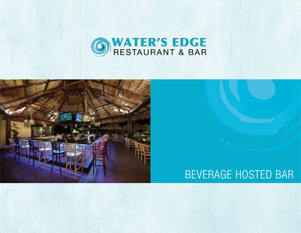 Waters Edge Buffet Beverage Hosted Bar